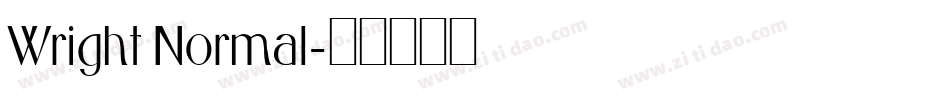 Wright Normal字体转换